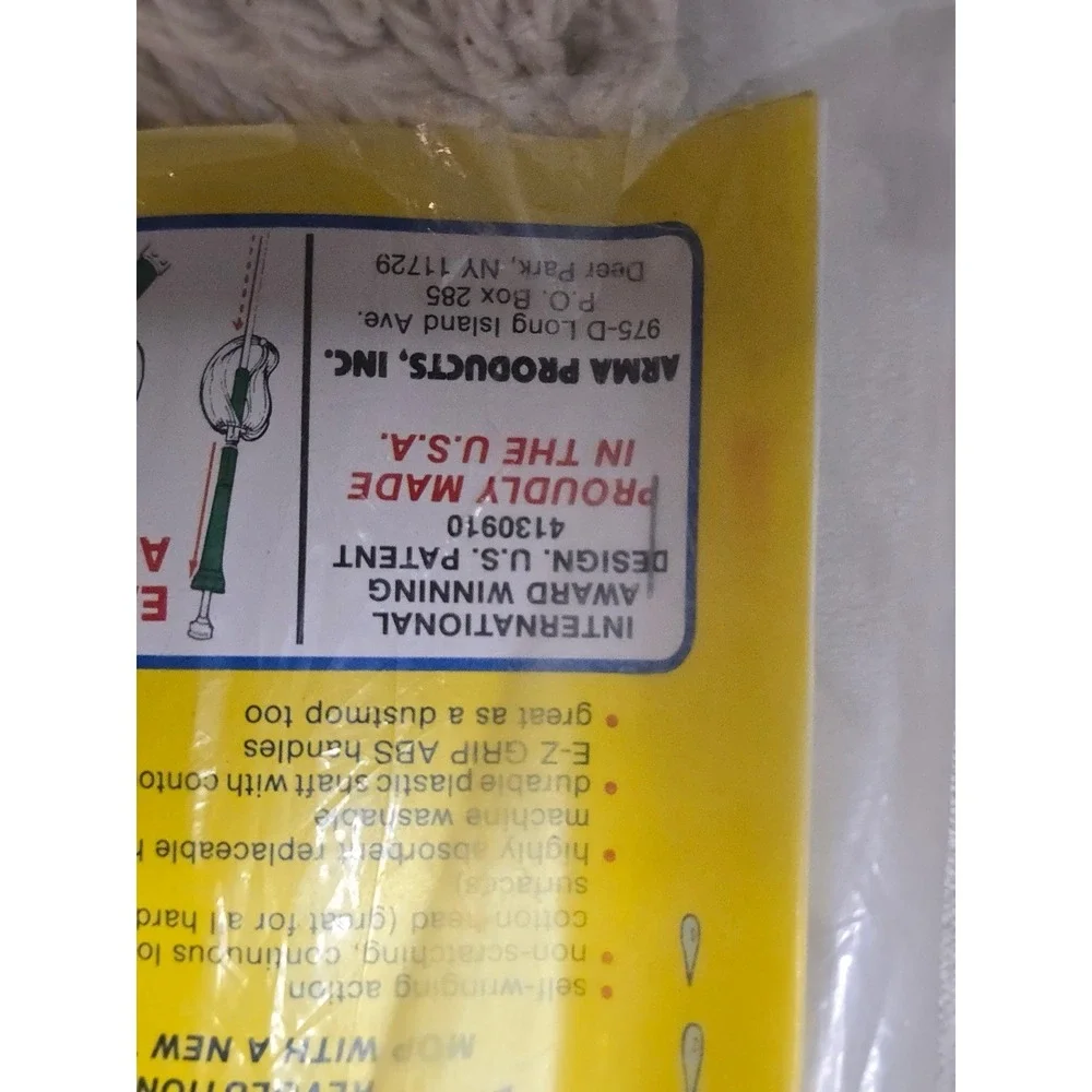 Vtg Miracle Mop Refill Replacement‎ Mop Head Model #315 NEW
